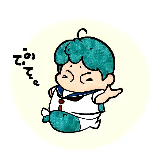 fat merman sailor tattoo design idea