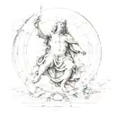da Vinci, mystical, Michelangelo Creation tattoo design idea