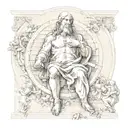 da Vinci, mystical, Michelangelo Creation tattoo design idea