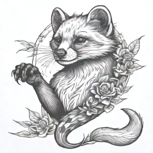 marten tattoo design idea