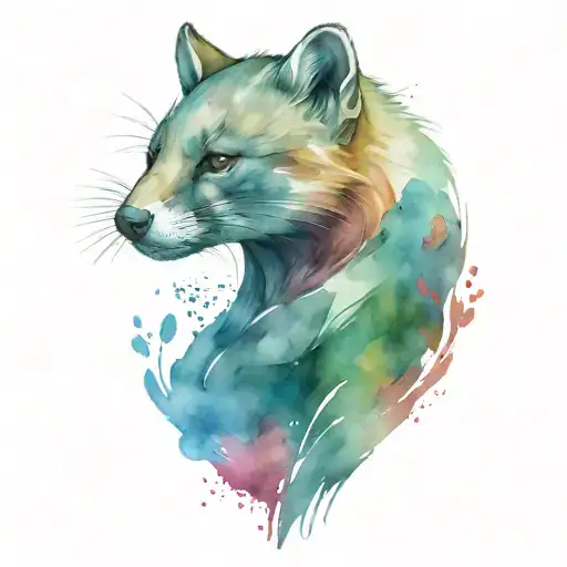 warrior marten tattoo design idea