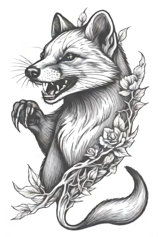 marten tattoo design idea
