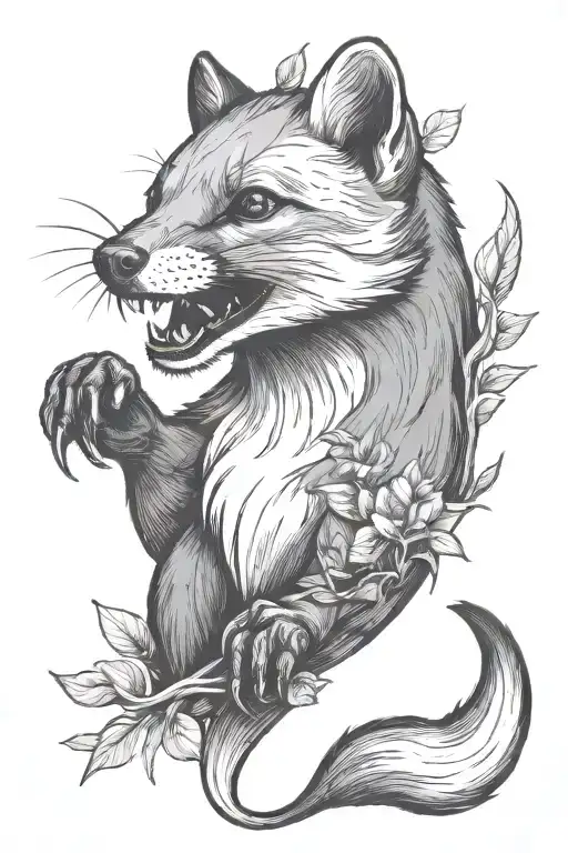 marten tattoo design idea