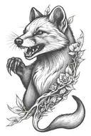 marten tattoo design idea