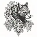 warrior marten tattoo design idea