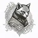 warrior marten tattoo design idea