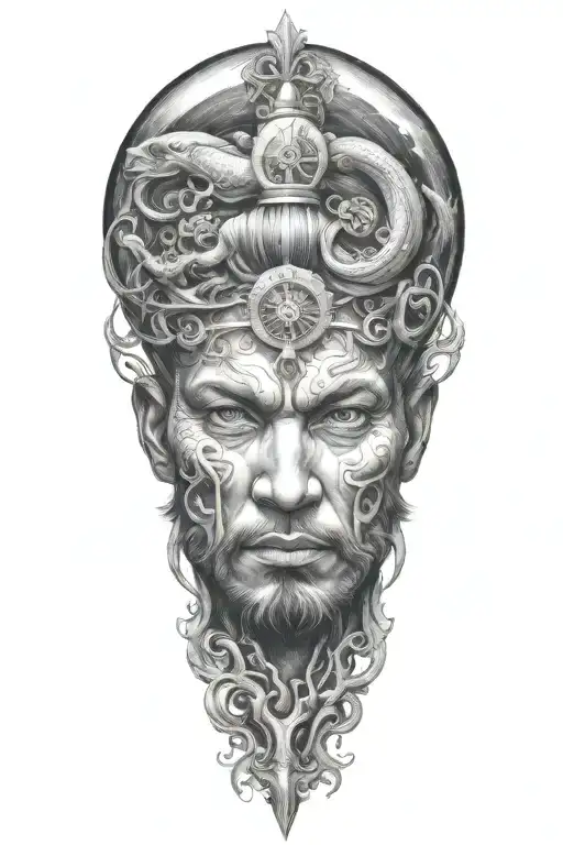 Aquarius tattoo design idea