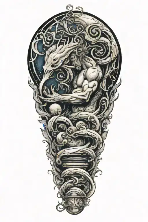 Aquarius tattoo design idea