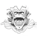 monkey d luffy tattoo design idea