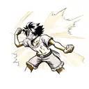 luffy pirate king tattoo design idea