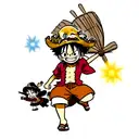 luffy pirate king tattoo design idea