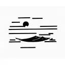 surf vague tattoo design idea