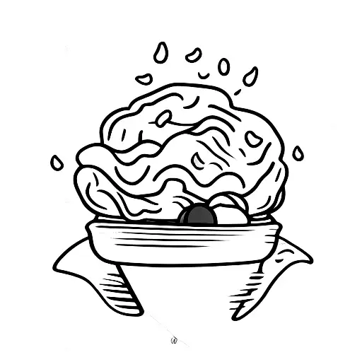 ice cream giving a hug tattoo design idea