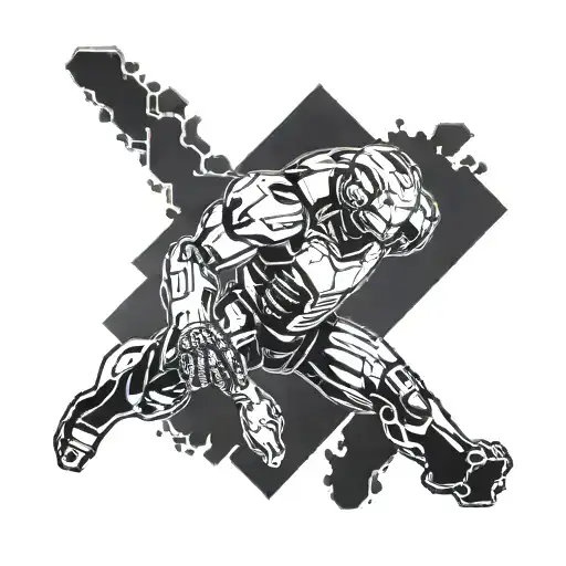 Ironman tattoo design idea