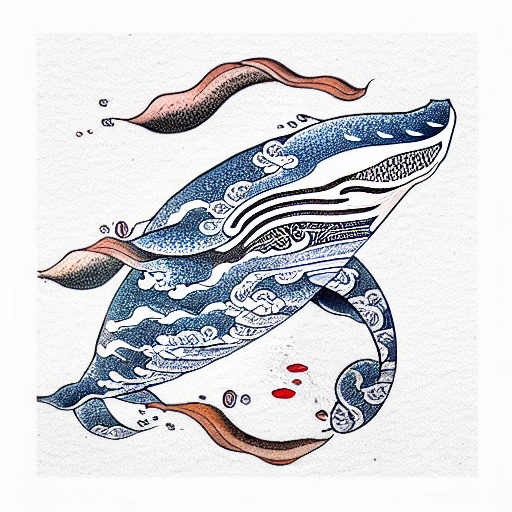whale  tattoo design idea