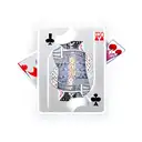 A new-school design of a cooling tech symbol intertwined with gambling elements like playing cards and dice tattoo design idea