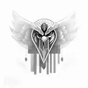 crow and viking tattoo design idea