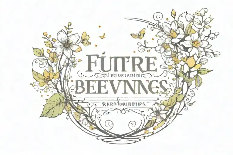 new beginnings, bright and loving future tattoo design idea