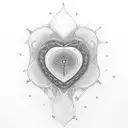 Certainly! Here are a few small and minimalist design ideas for a heart chakra tattoo:  1. Tiny Heart Outline: Choose a  tattoo design idea