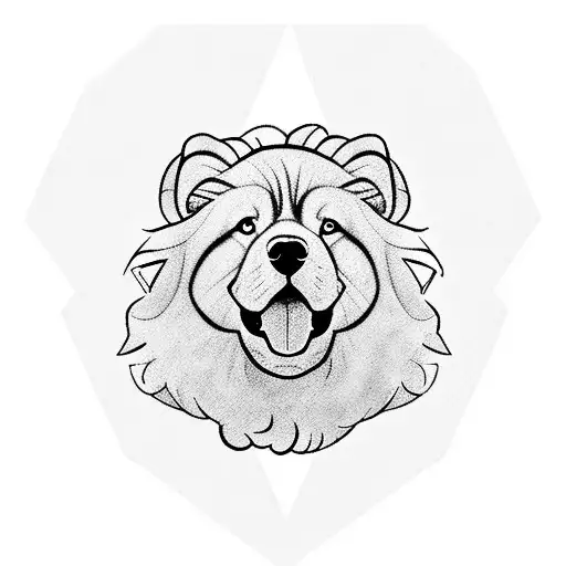 Alexander the Great as a chowchow tattoo design idea