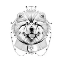 Alexander the Great as a chowchow tattoo design idea