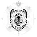 Alexander the Great as a chowchow tattoo design idea