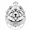 Alexander the Great as a chowchow tattoo design idea