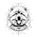 Alexander the Great as a chowchow tattoo design idea