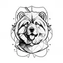 Alexander the Great as a chowchow tattoo design idea