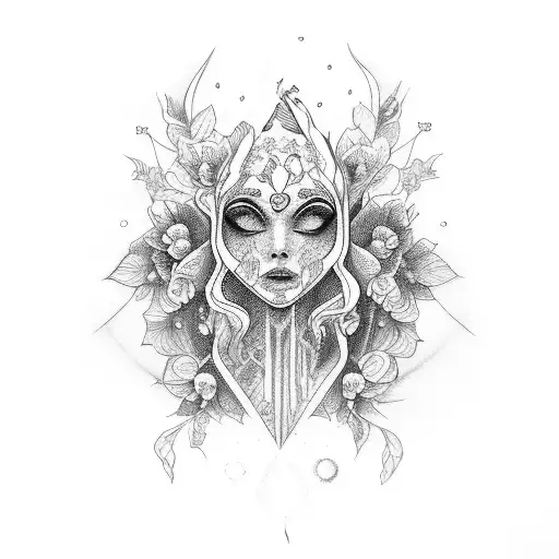 Persephone tattoo design idea