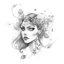 Persephone tattoo design idea