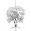 ceiba tree tattoo design idea