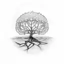 ceiba tree tattoo design idea