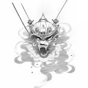 Yasuke, the legendary samurai tattoo design idea