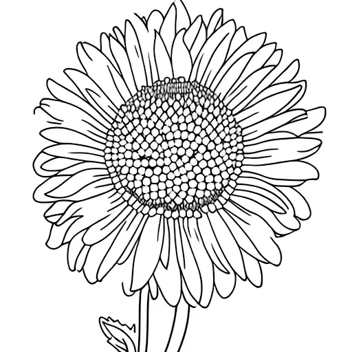 Small Simple Chrysanthemum Tattoo - Temu