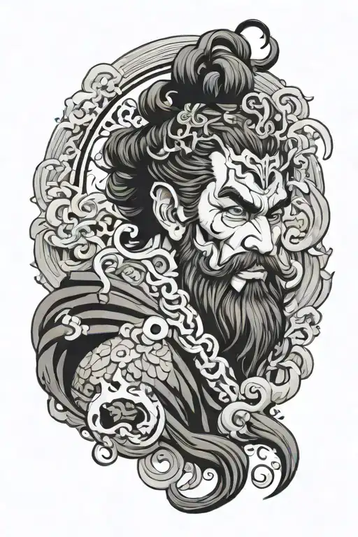 hades Greek god tattoo design idea