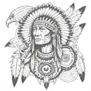 native american sleeve tattoo tattoo design idea
