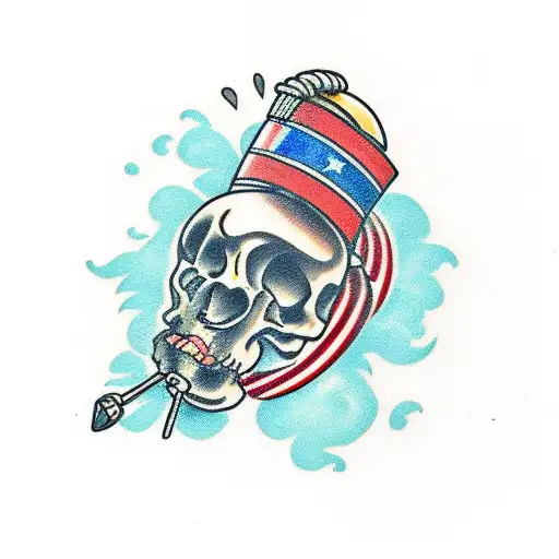 grenade tattoo design idea