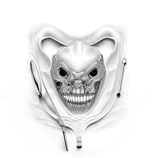 dentist tattoo design idea