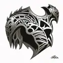 bio mechanical sholder armor tattoo design idea