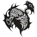 bio mechanical sholder armor tattoo design idea