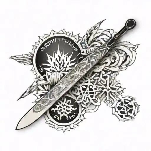 snow flake mt feathertop skis tattoo design idea