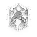 burning bridge and book  tattoo design idea