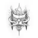 burning bridge and book  tattoo design idea