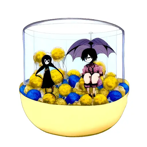 Coraline e o mundo secreto com sua boneca tattoo design idea