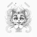 Coraline tattoo design idea