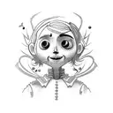 Coraline tattoo design idea