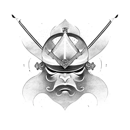 three samurai sword  tattoo design idea