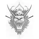 three samurai sword  tattoo design idea