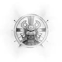 three samurai sword  tattoo design idea